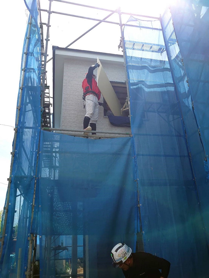 作業風景　広島　揚重　荷上げ　株式会社JPS　ブログ